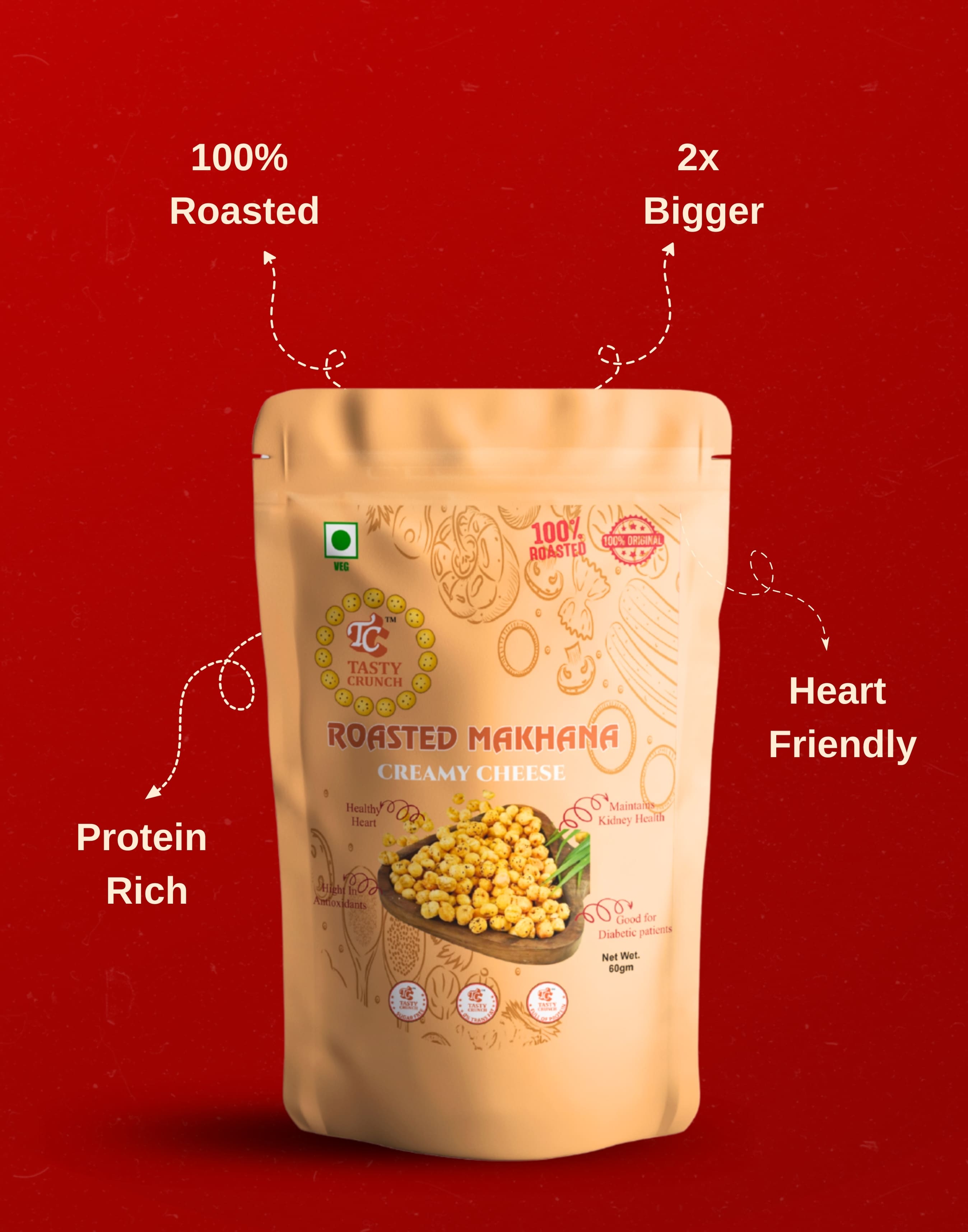 Creamy Cheese Makhana