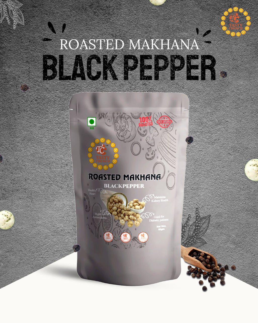 Black Pepper Makhana