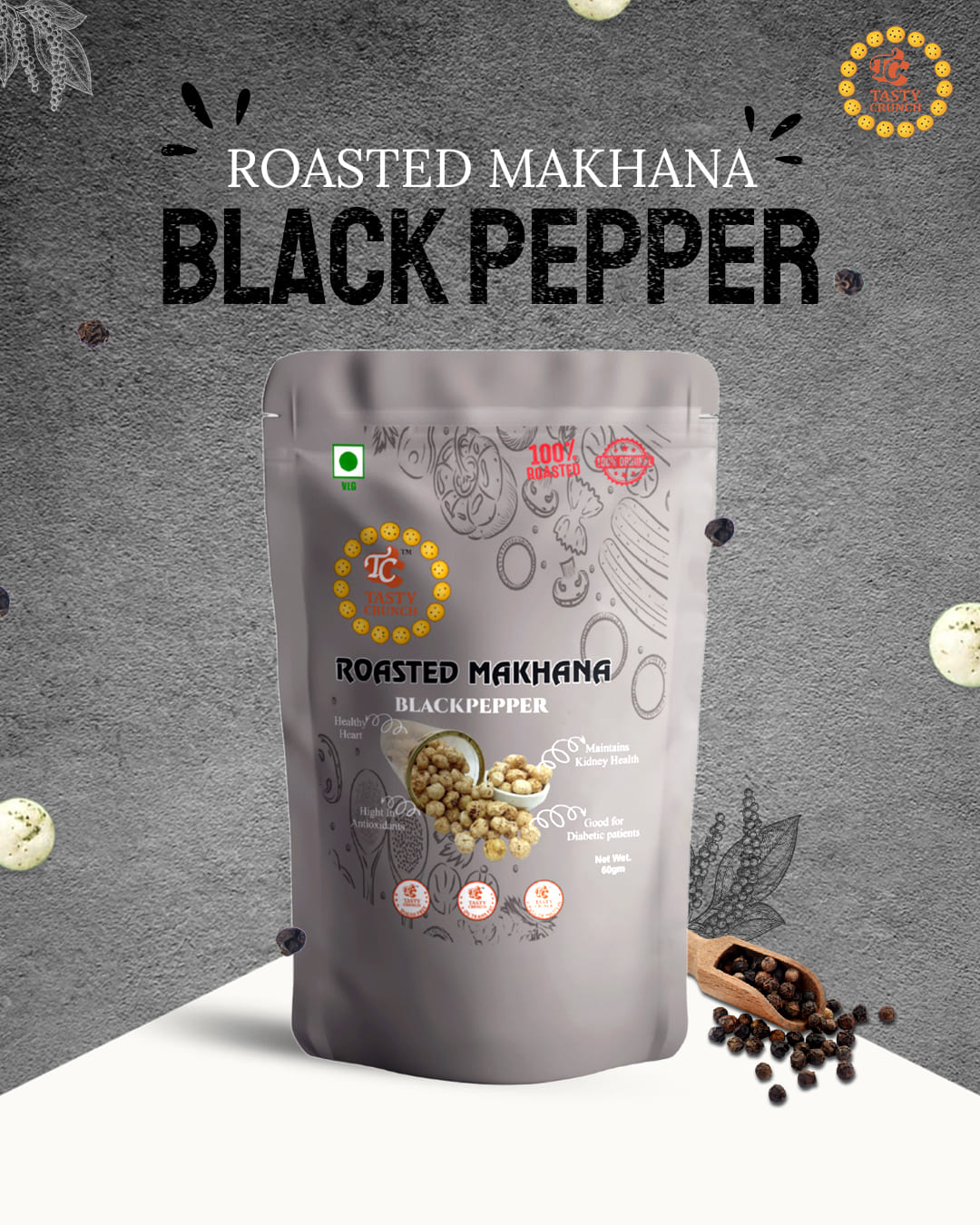 Black Pepper Makhana