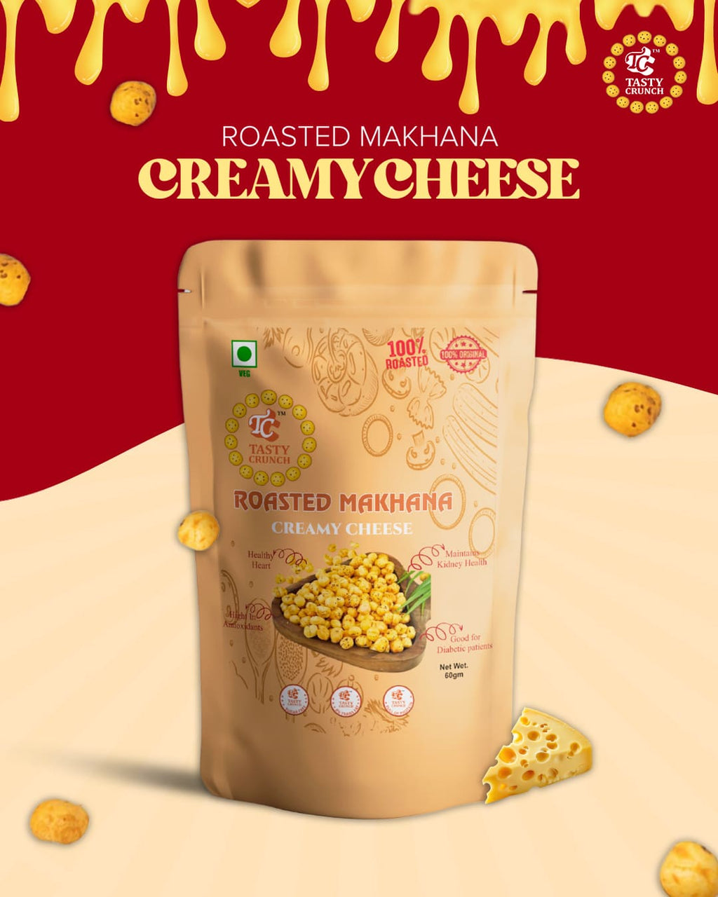 Creamy Cheese Makhana