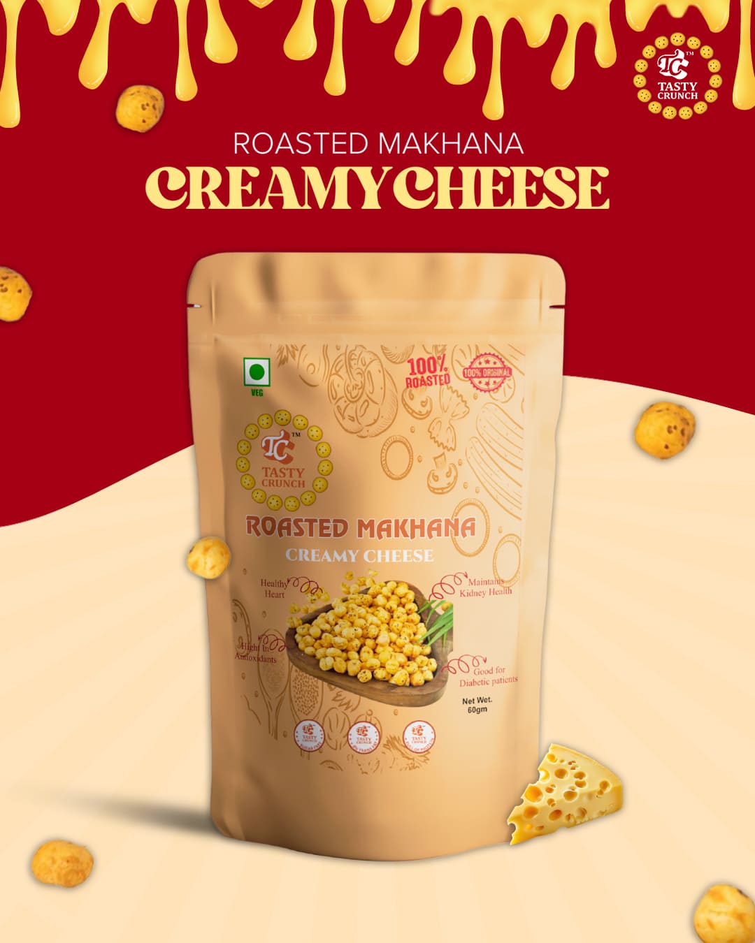 Creamy Cheese Makhana