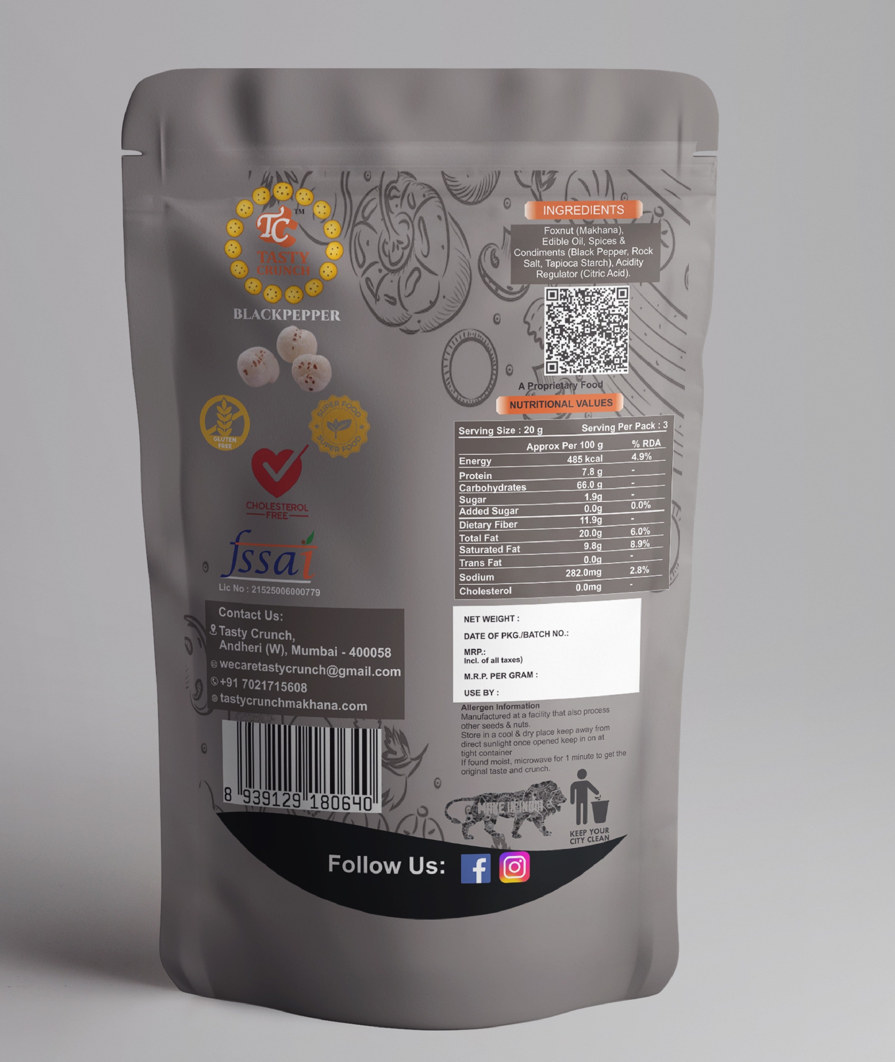 Black Pepper Makhana