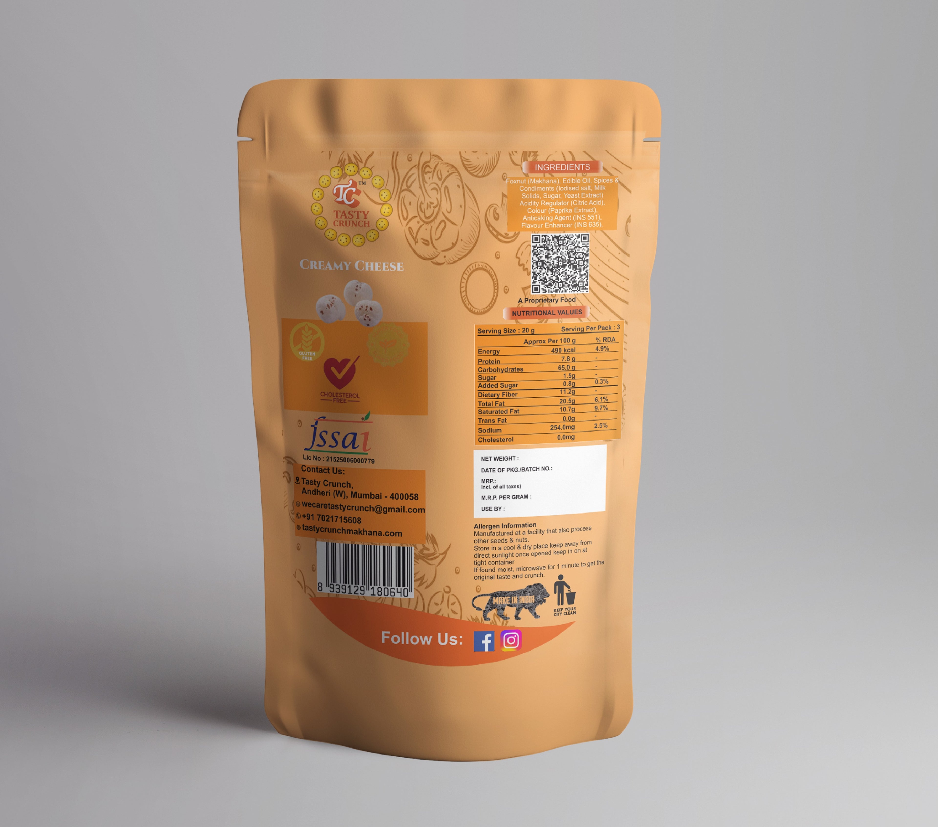 Creamy Cheese Makhana