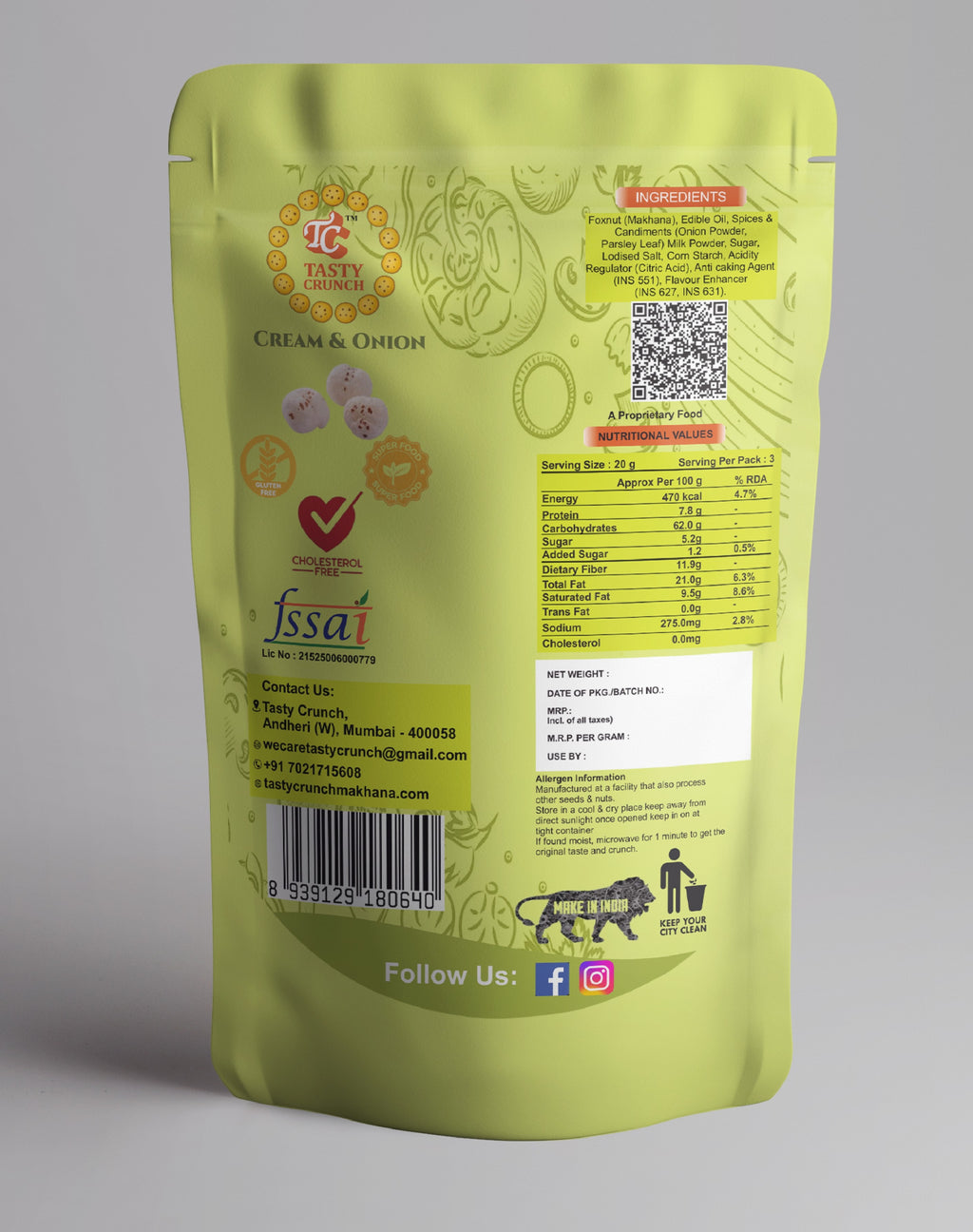 Cream & Onion Makhana