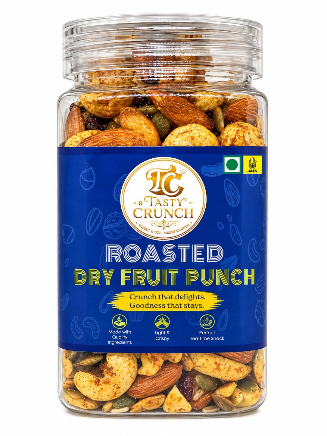 Tasty Crunch Roasted Dryfruit Punch Seeds & Betries Mix 180g