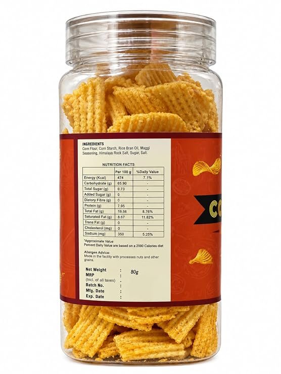Tasty Crunch Corn Ruffles Magic Masala Crunchy Corn Snack 80 g gallery image