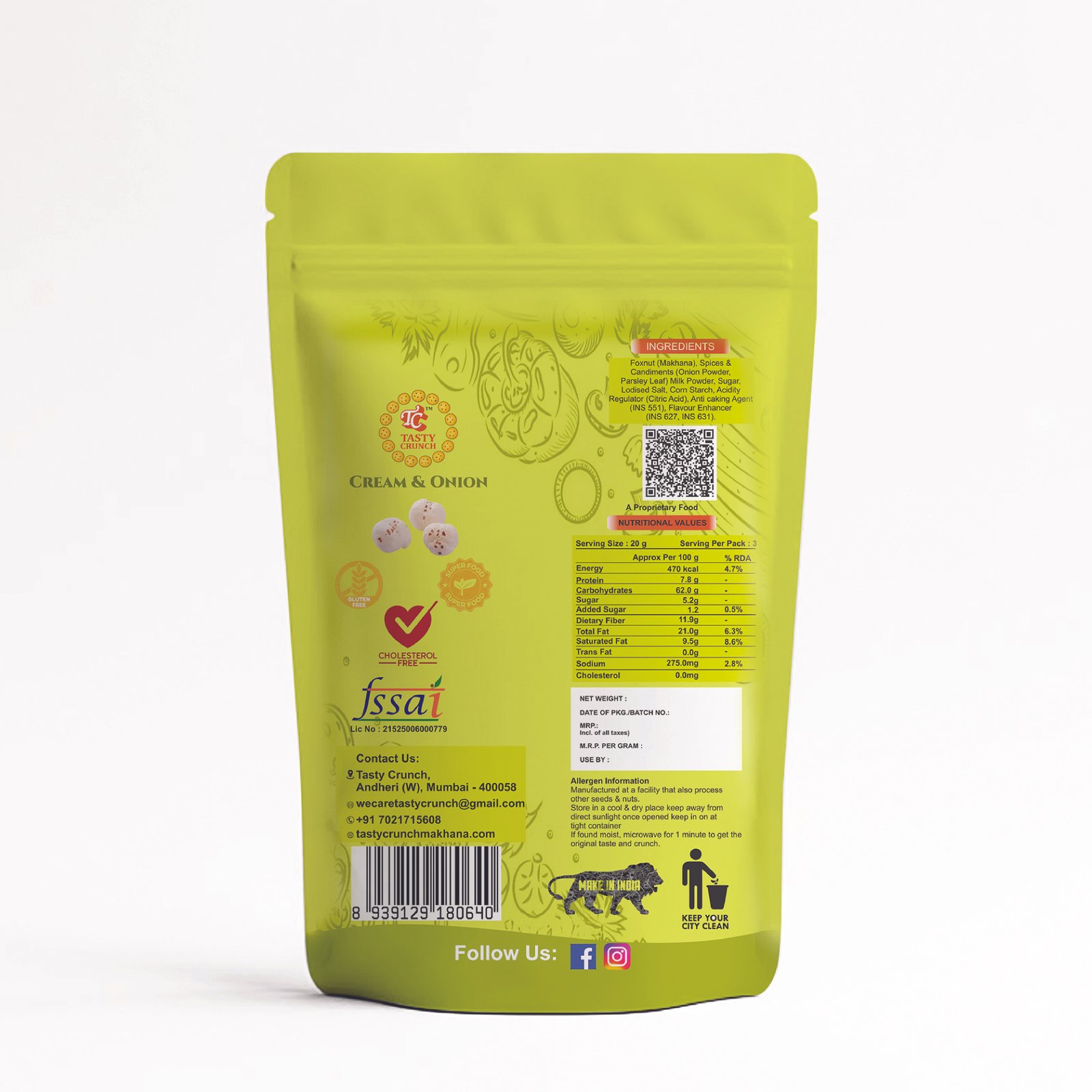 Cream & Onion Makhana gallery image