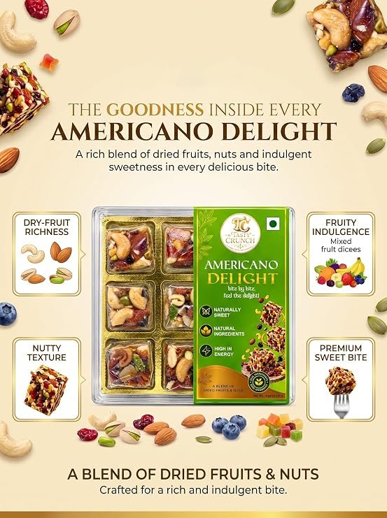 Tasty Crunch Americano Delight Dried Fruits & Nuts Sweet 180g gallery image