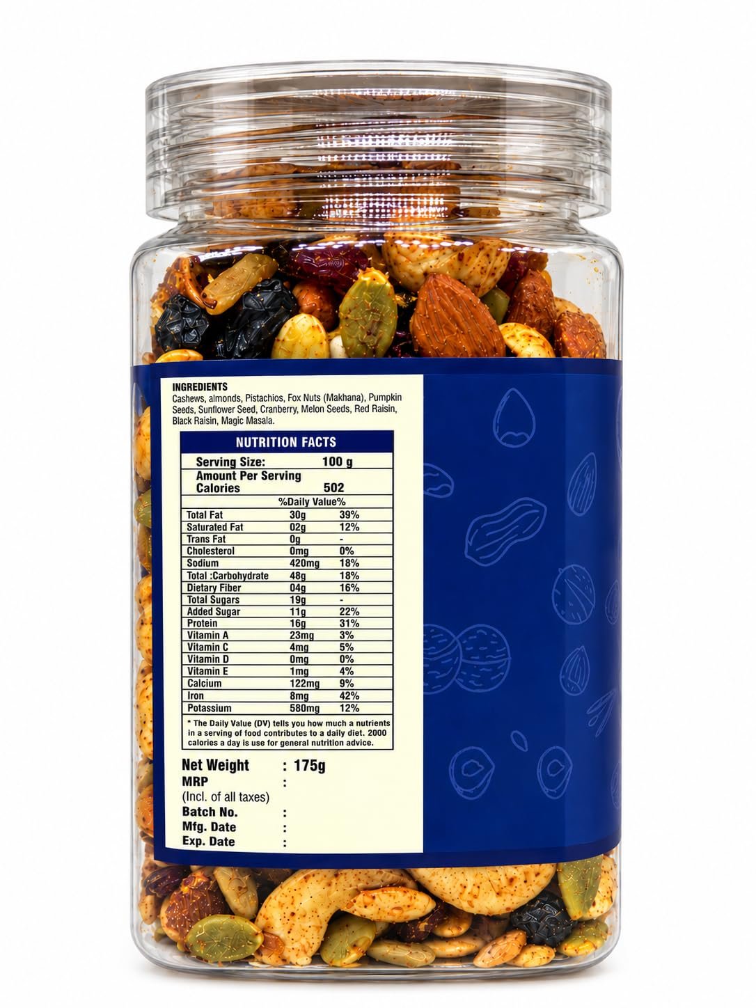 Tasty Crunch Roasted Dryfruit Punch Seeds & Betries Mix 180g gallery image