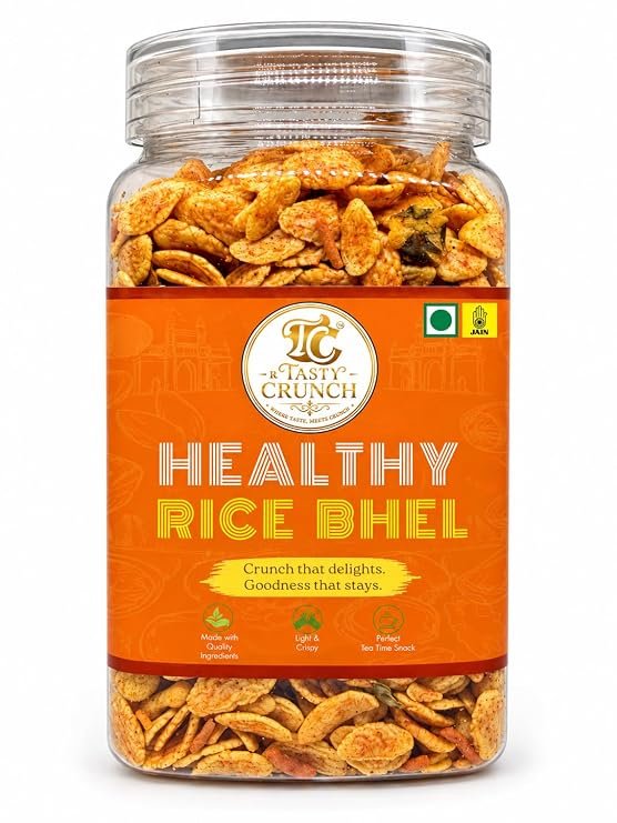 Tasty Crunch Healthy Rice Bhel Crunchy Namkeen Mix 150 g